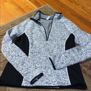 Grey and Black 1/4 Zip